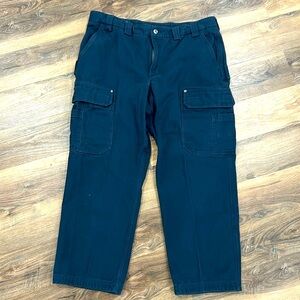 Duluth Trading Company Men’s Fire Hose Pants Navy,Relaxed Fit work pants sz42x30